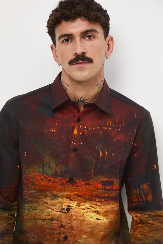 Medicine koszula bawełniana RW25-KDMA50 multicolor