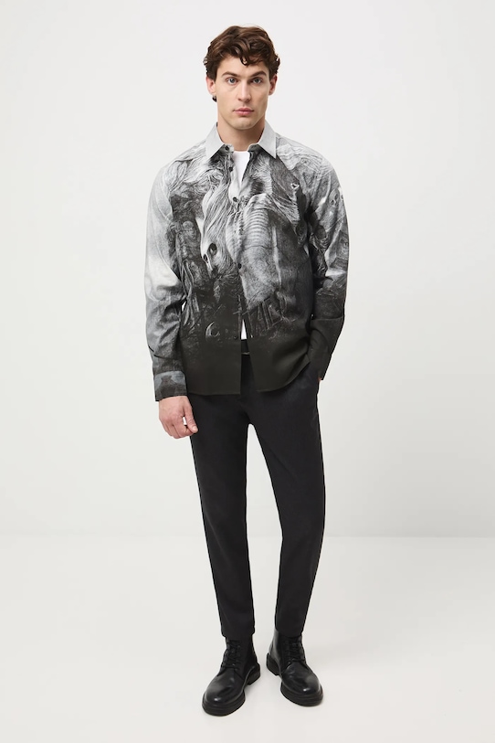 Odzież Koszula męska z kolekcji Zdzisław Beksiński x Medicine RW25-KDMA52 multicolor