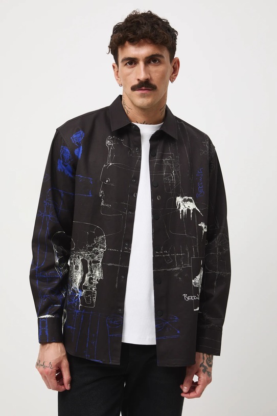 Košeľa Medicine RW25-KDMA53 čierna