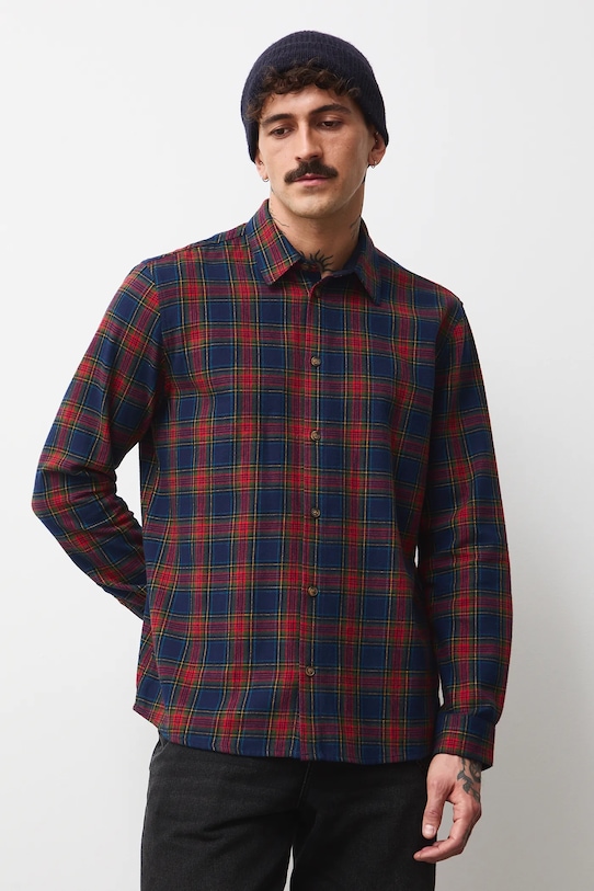 Medicine koszula bawełniana RW25-KDMB19 granatowy RW25