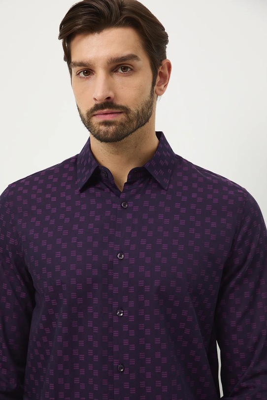 Medicine koszula bawełniana fioletowy RW25-KDMB22