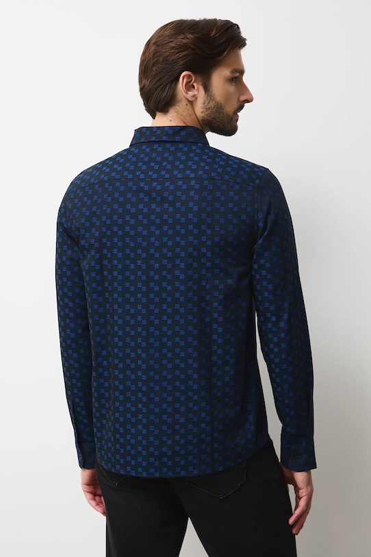 Odzież Medicine koszula bawełniana RW25-KDMB22 granatowy