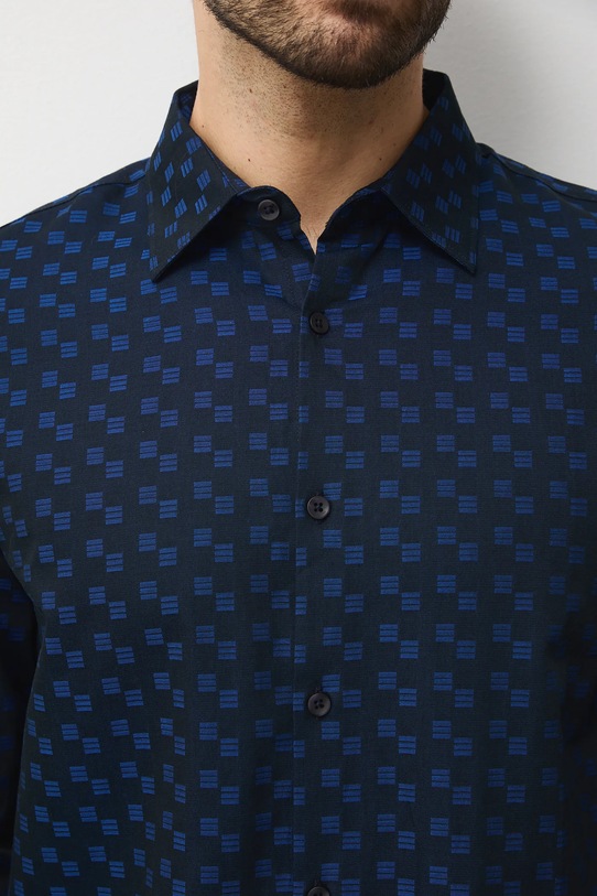 Medicine koszula bawełniana RW25-KDMB22 granatowy