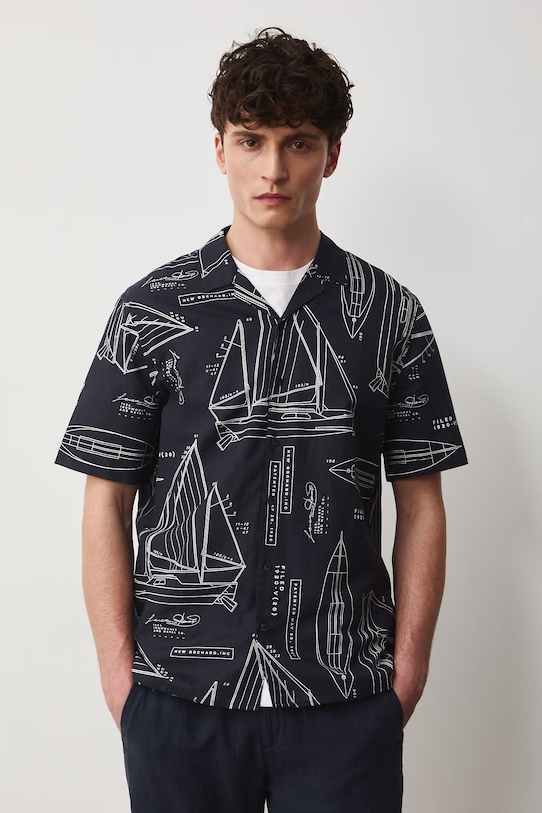 Košulja Medicine regular mornarsko plava RW25-KKM102