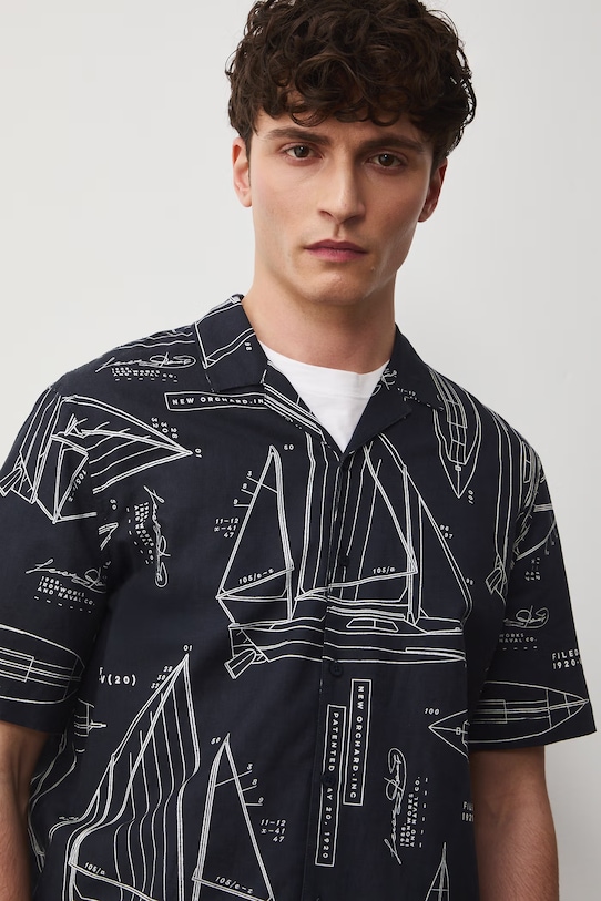 Košulja Medicine mornarsko plava RW25-KKM102