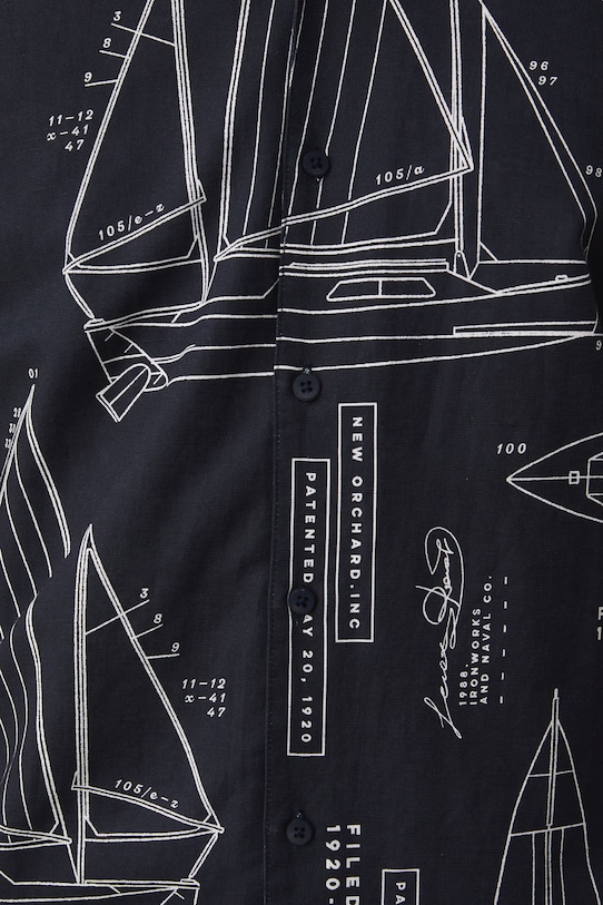 Košulja Medicine RW25-KKM102 mornarsko plava