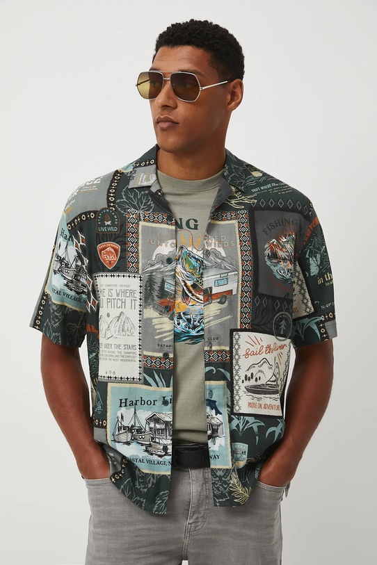 Medicine koszula casual multicolor RW25-KKM201