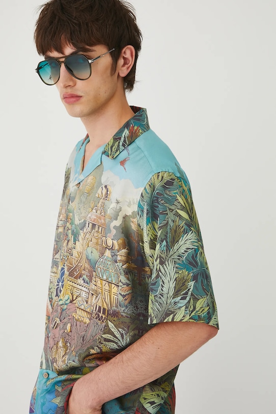 Koszula męska z kolekcji Lands of Legends – El Dorado RW25-KKM205 multicolor