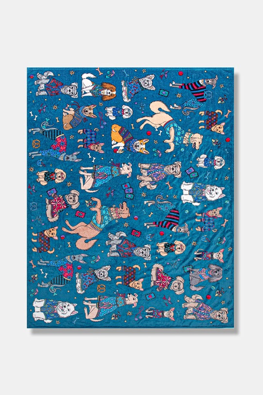 Deka s motívom psa 160 x 220 cm viacfarebná RW25-KOU804