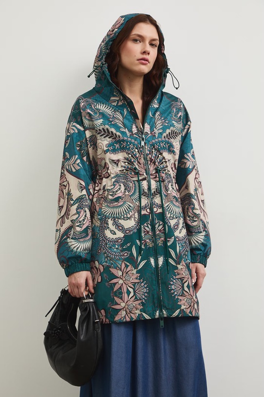 Odzież Parka oversize wzorzysta RW25-KPD100 multicolor