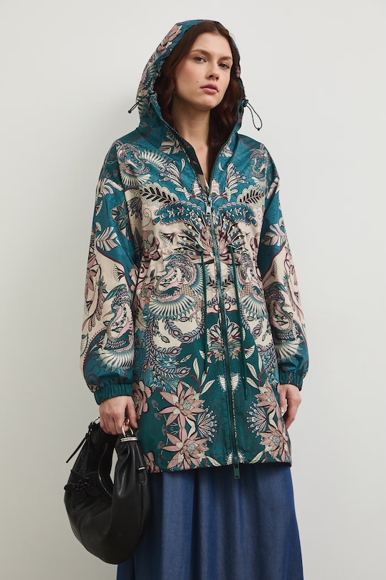 Odzież Parka oversize wzorzysta RW25-KPD100 multicolor