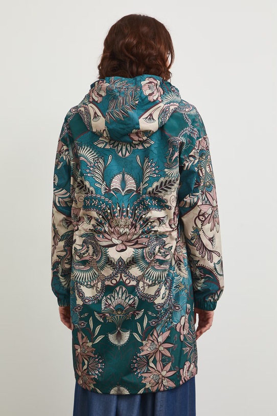 Parka oversize wzorzysta multicolor RW25-KPD100