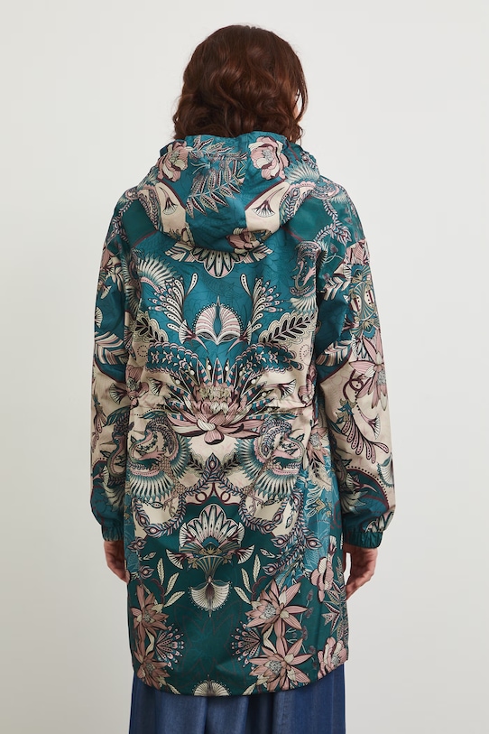 Parka oversize wzorzysta multicolor RW25-KPD100