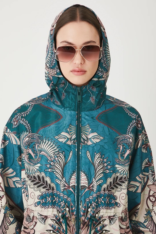 Bunda parka oversize vzorované viacfarebná RW25-KPD100