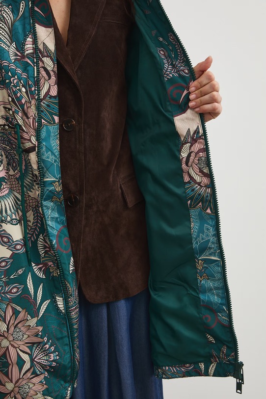 Parka oversize wzorzysta RW25-KPD100