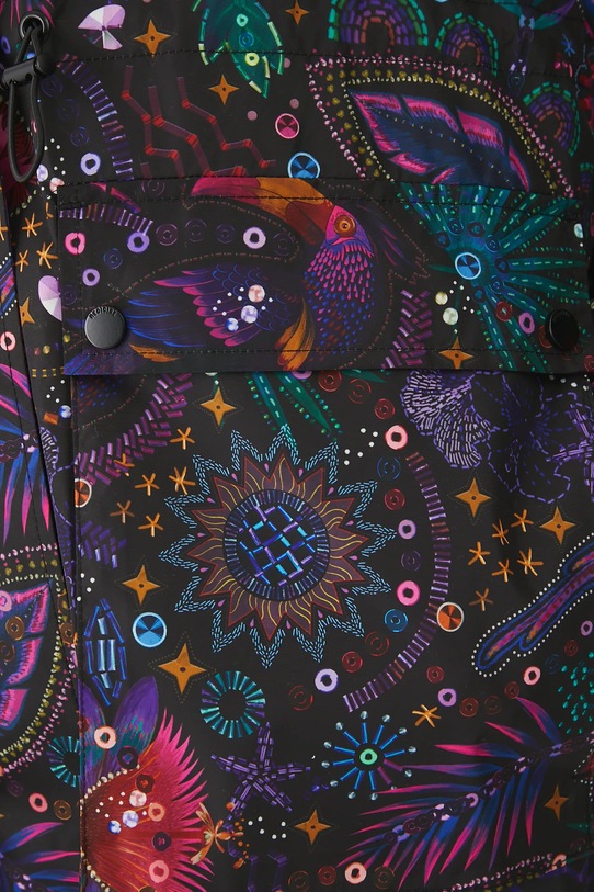 Parka damska oversize wzorzysta RW25-KPD101