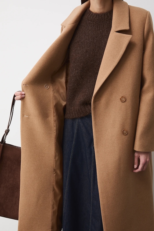 Medicine płaszcz z domieszką wełny RW25-KPD600