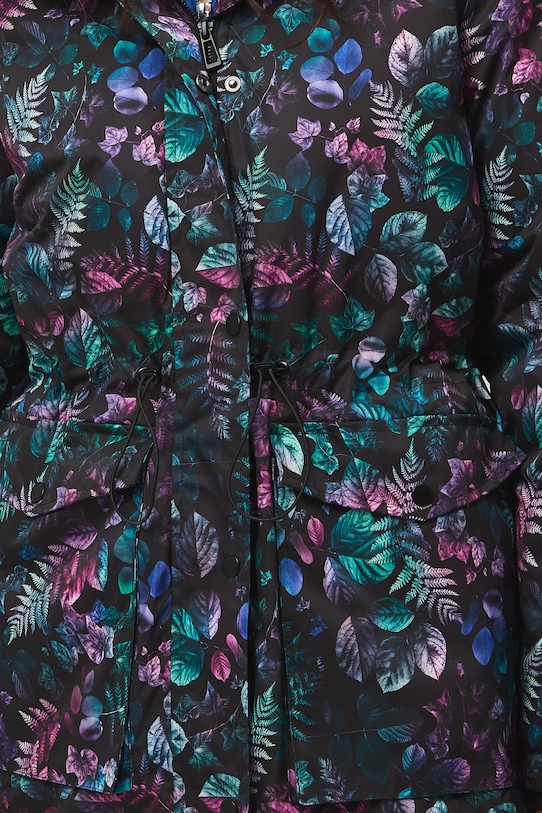 Parka damska oversize wzorzysta RW25-KPD811