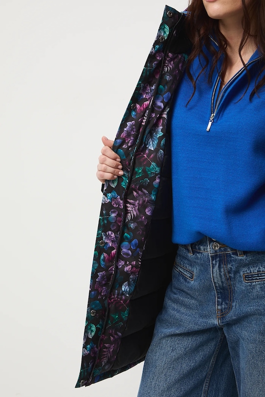 Parka damska oversize wzorzysta RW25-KPD811