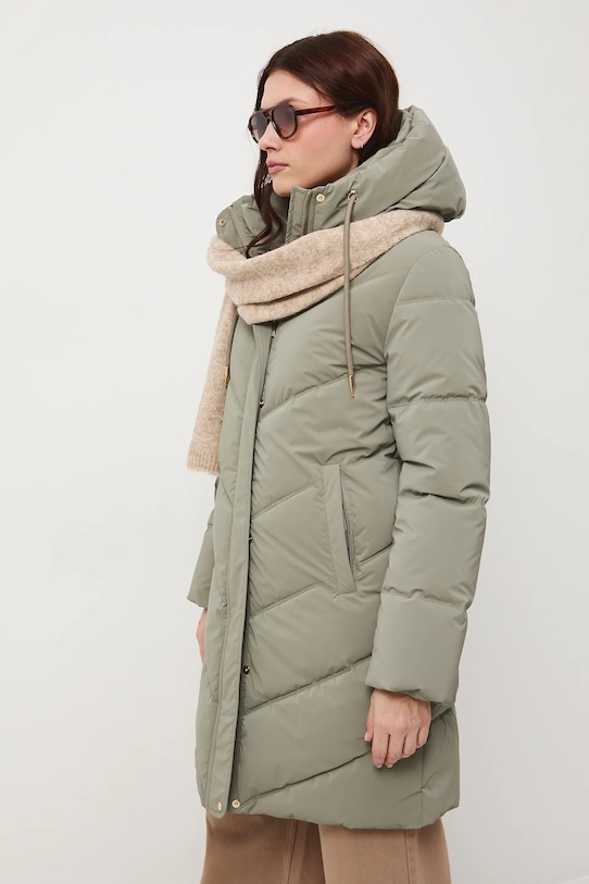 Kabát prešívaný s podšívkou zelená RW25-KPD901