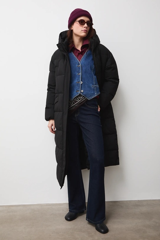 Medicine płaszcz pozostałe czarny RW25-KPDB02