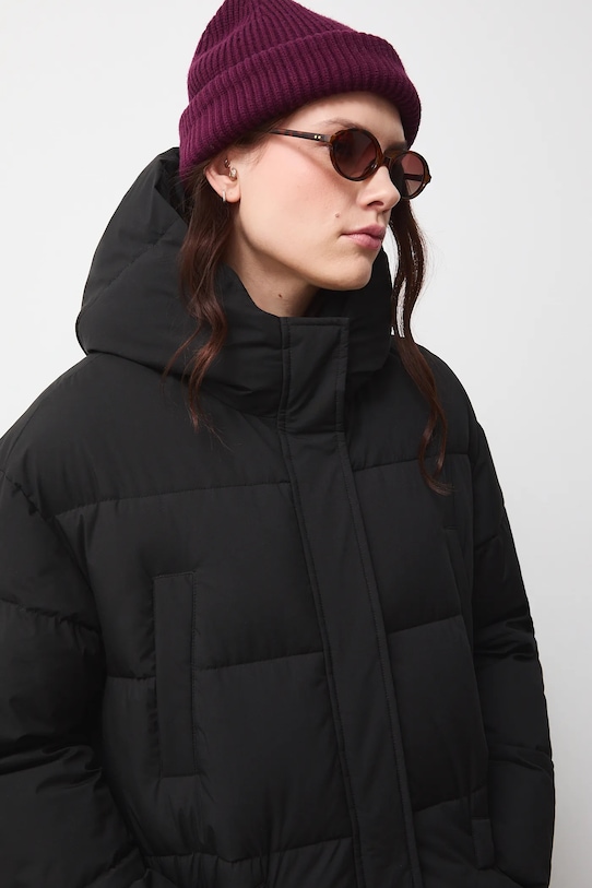 Kabát dámský s prošíváním černá RW25-KPDB02