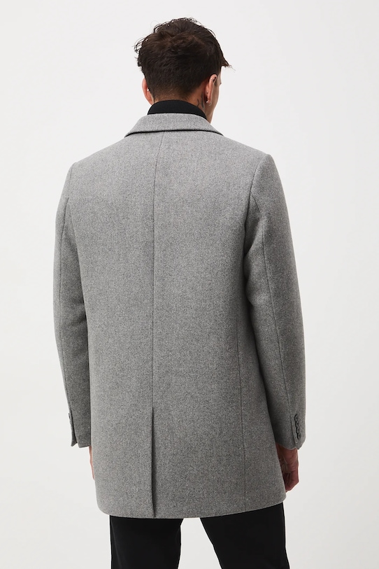 Odzież Medicine płaszcz z domieszką wełny RW25-KPM506 szary