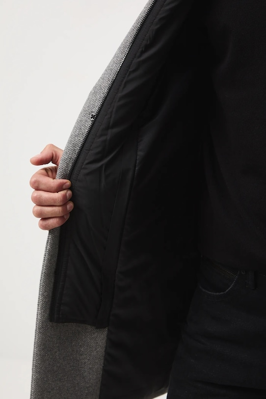 Medicine płaszcz z domieszką wełny RW25-KPM506