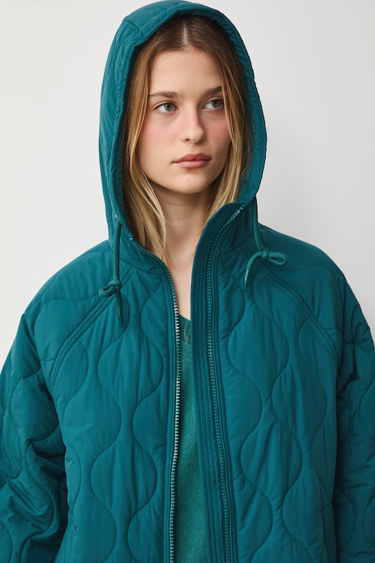 Medicine kurtka pikowana damska turkusowy RW25-KUD304