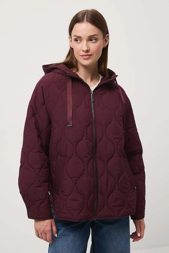 Medicine kurtka pikowana damska pozostałe bordowy RW25-KUD304
