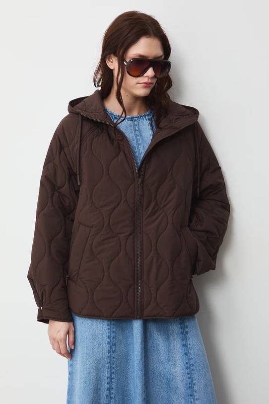 Medicine geacă petrecută pentru femei RW25-KUD304 maro RW25