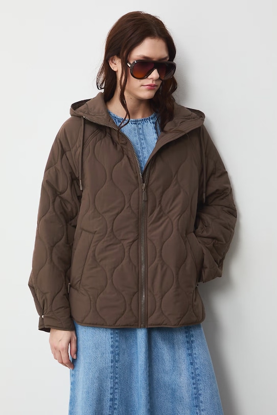 Medicine geacă petrecută pentru femei RW25-KUD304 maro RW25