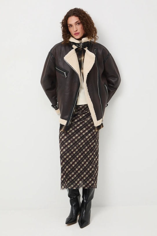 Medicine kurtka biker brązowy RW25-KUD705