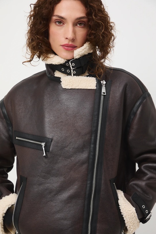 Medicine kurtka biker RW25-KUD705 brązowy