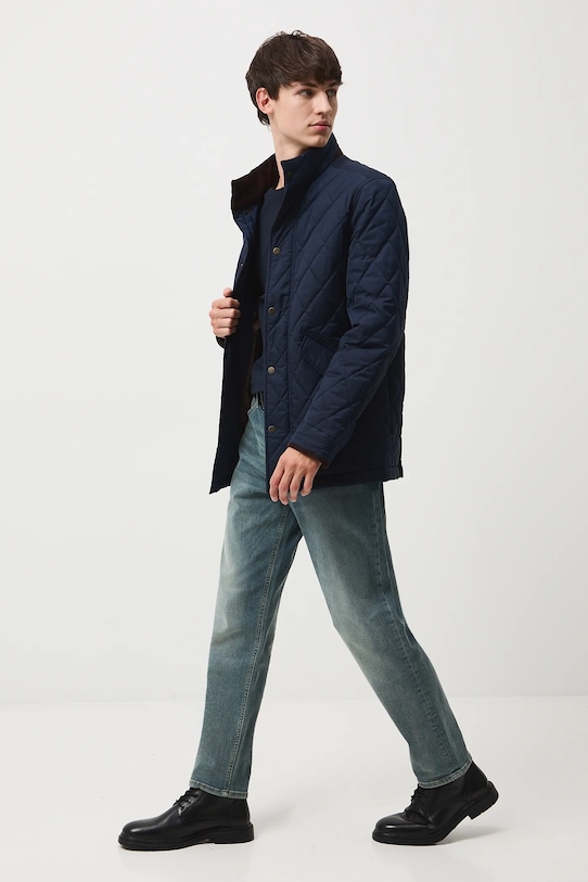 Kurtka męska pikowana pozostałe granatowy RW25-KUM503