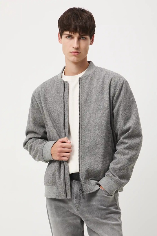Kurtka bomber męska melanżowa RW25-KUM510 szary RW25