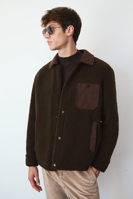 Medicine kurtka koszulowa bez kaptura brązowy RW25-KUM603