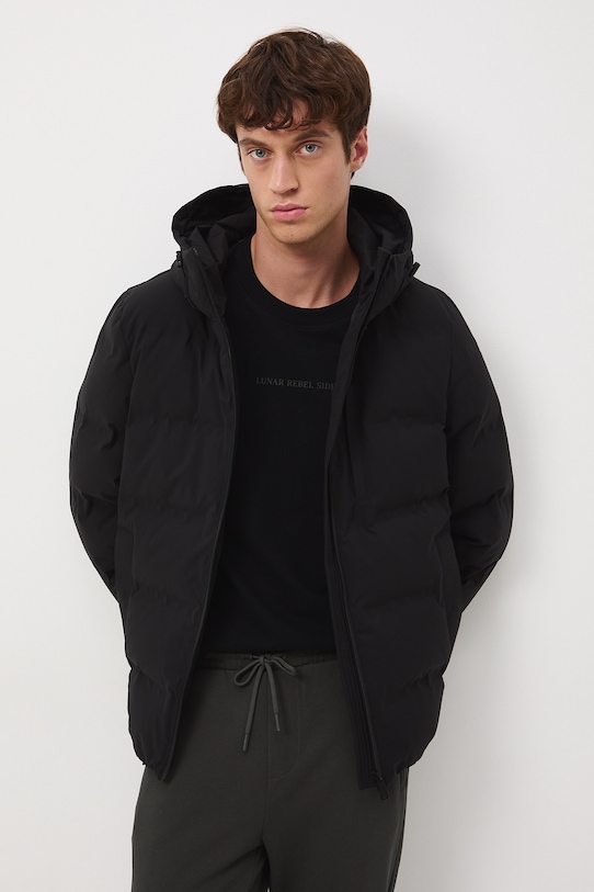 Kurtka puchowa męska pikowana RW25-KUM711 czarny RW25