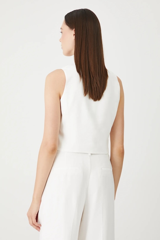 Odzież Kamizelka damska gładka RW25-KZD200 biały