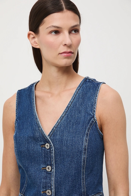 Medicine kamizelka jeansowa niebieski RW25-KZD400