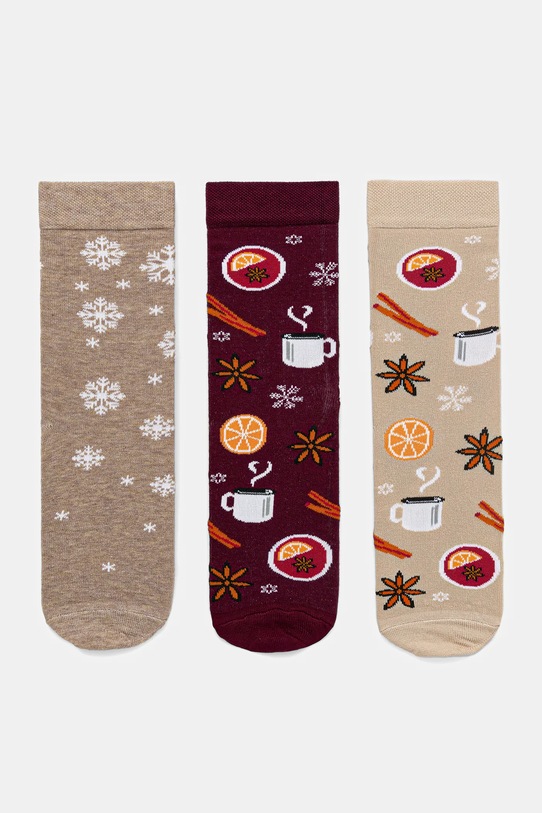 Medicine skarpetki bawełniane 3-pack skarpetki długie multicolor RW25-LBD900