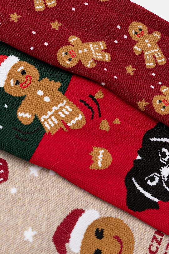 Medicine skarpetki bawełniane 3-pack RW25-LBDA04 multicolor RW25