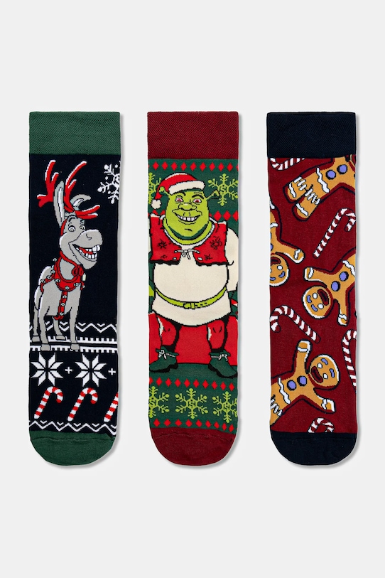 Medicine skarpetki bawełniane 3-pack skarpetki długie multicolor RW25-LBDA51