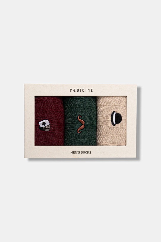 Odzież Medicine skarpetki z domieszką wełny 3-pack RW25-LBMA04 multicolor