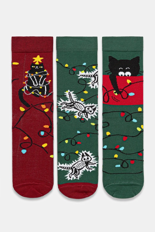 Medicine skarpetki bawełniane 3-pack animal multicolor RW25-LBMA05