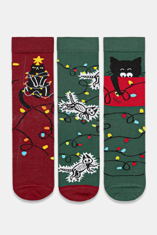 Medicine skarpetki bawełniane 3-pack animal multicolor RW25-LBMA05