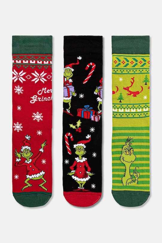 Medicine skarpetki bawełniane 3-pack skarpetki długie multicolor RW25-LBMA50