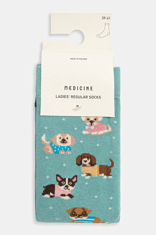 Odzież Skarpetki bawełniane damskie wzorzyste (2-pack) RW25-LGD412 multicolor