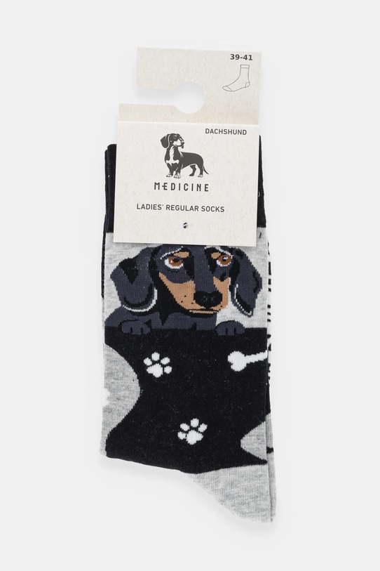 Odzież Skarpetki bawełniane damskie z okazji Dnia Psa RW25-LGD600 czarny
