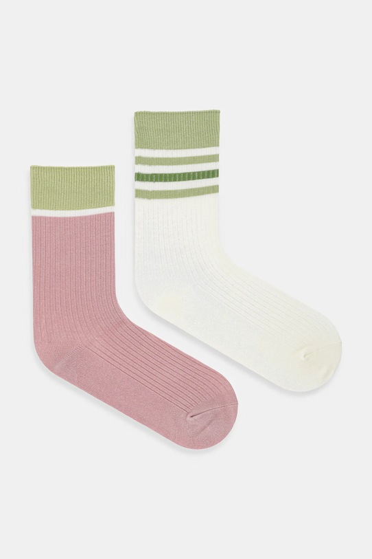 Skarpetki damskie z wiskozą bambusową (2-pack) skarpetki długie multicolor RW25-LGD603